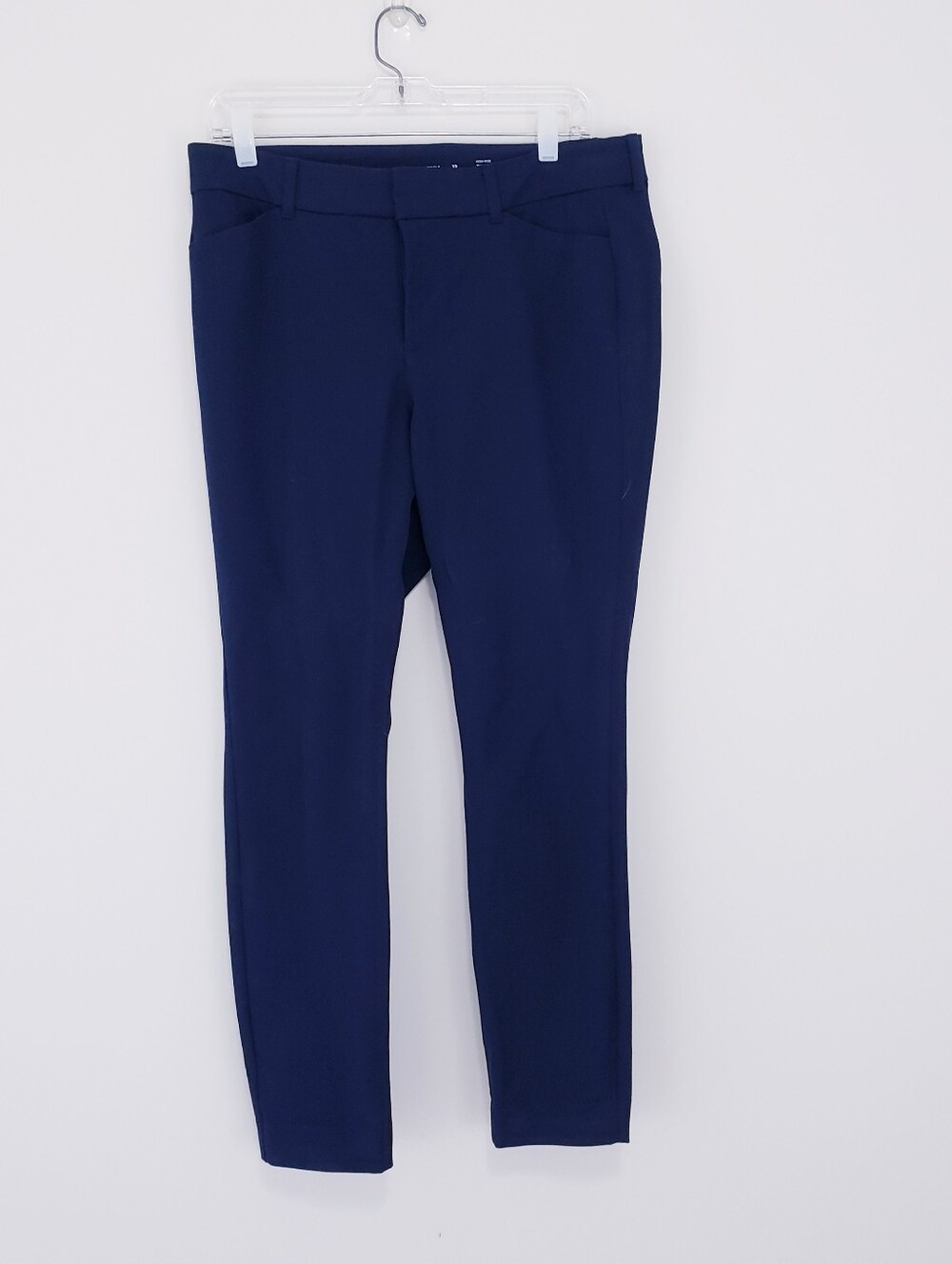 Old Navy Navy Blue Pixie Dress Pants Slim Smooth Size 12 Petite Office Work